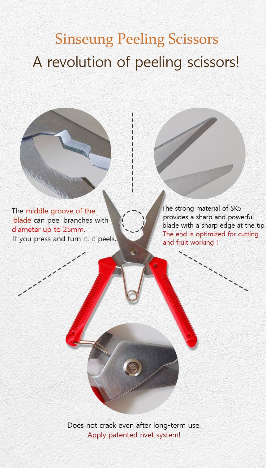 sb400 peeling scissors