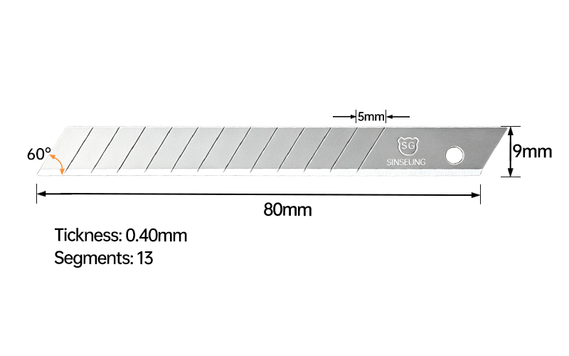 S104 9mm snap off blades for window tinting