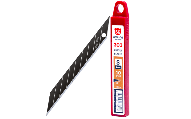 S303 9mm black utility knife snap off blades