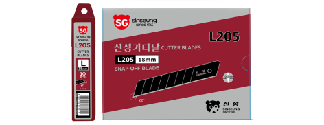 L205 18mm snap off blades-black