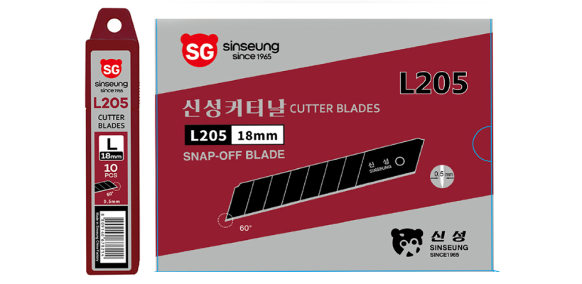 L205 18mm snap off blades-black