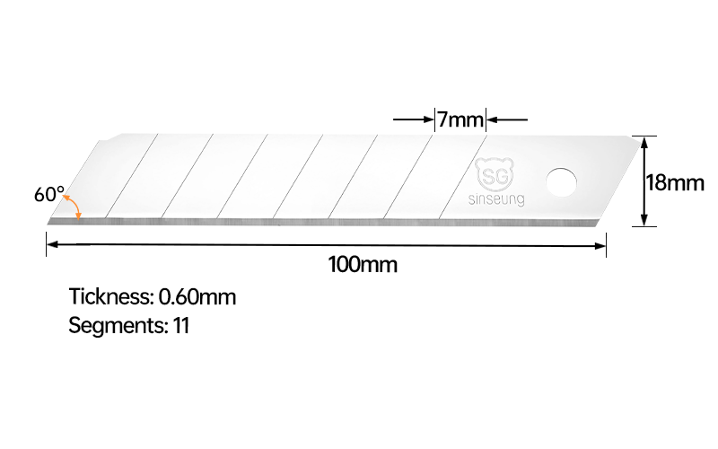 L606 18mm snap off cutter blades